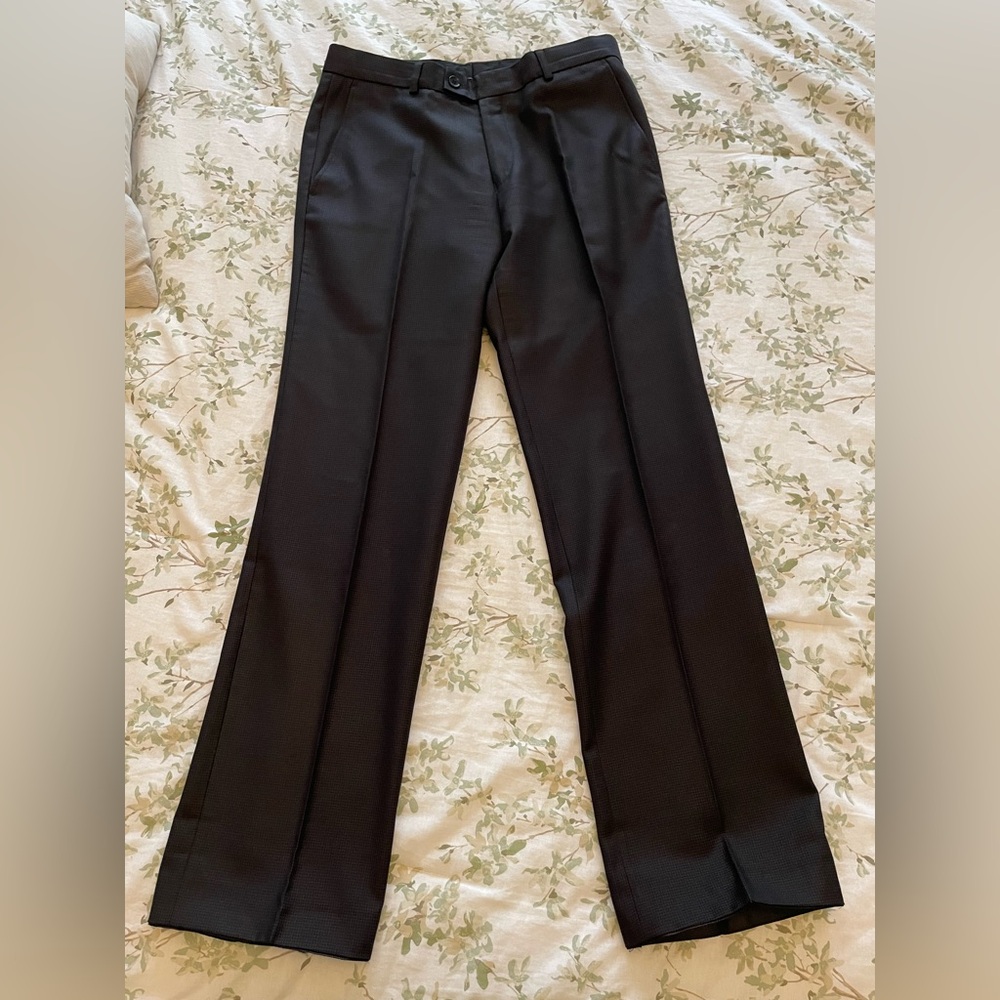 Men’s Boy’s Classic Dress Black Trousers, size W28 L30